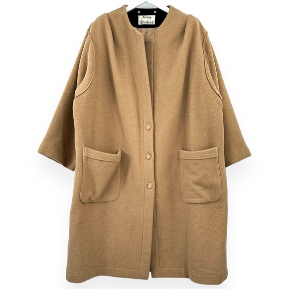 Acne Studios Jackets & Blazers - Acne Studios Camel Brown Oversized Wool Coat sz N/A